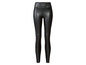 Schwarze Lederleggings für Damen.