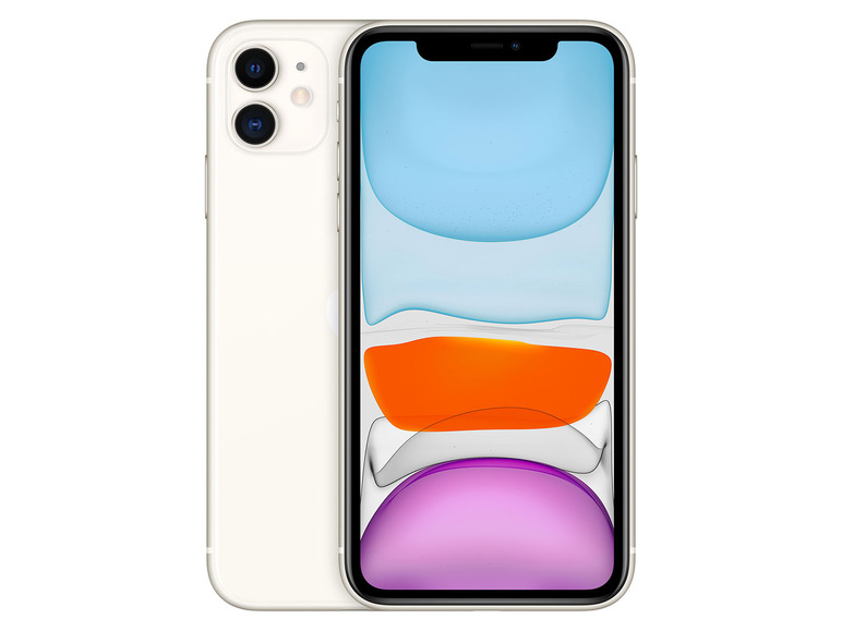 Gehe zu Vollbildansicht: Apple iPhone 11 weiß - 4G Smartphone - Dual-SIM - LCD-Anzeige - 6.1" - Bild 1