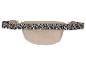Beige Bauchtasche mit Leopardenmuster-Gurt