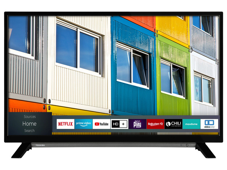 Gehe zu Vollbildansicht: TOSHIBA 32WL2C63DAQ 32 Zoll Fernseher (HD-ready, Smart TV inkl. Prime Video / Netflix, HDR 10 + HLG) - Bild 1