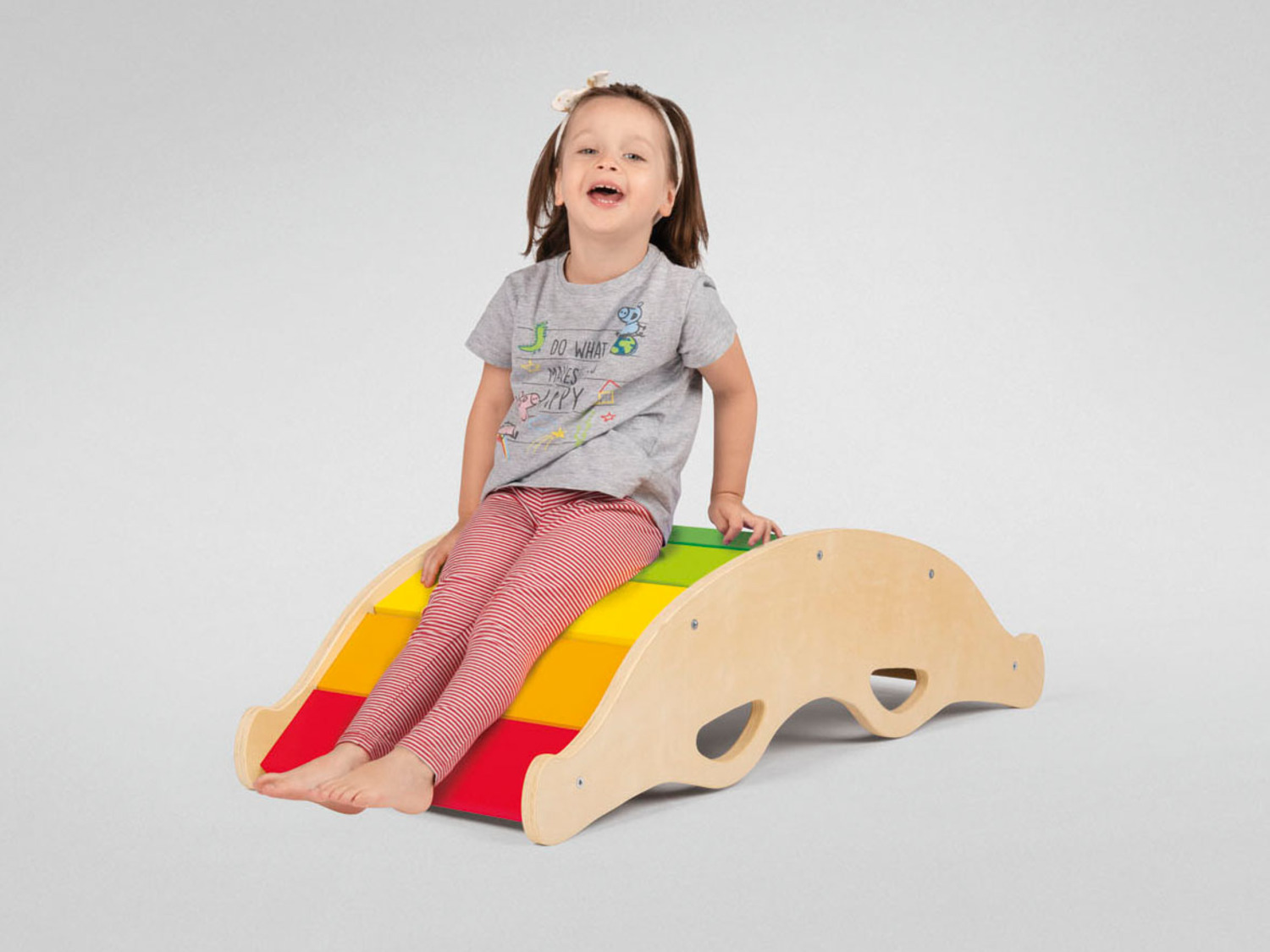 Playtive Holz Balancewippe, in Regenbogenfarben | LIDL