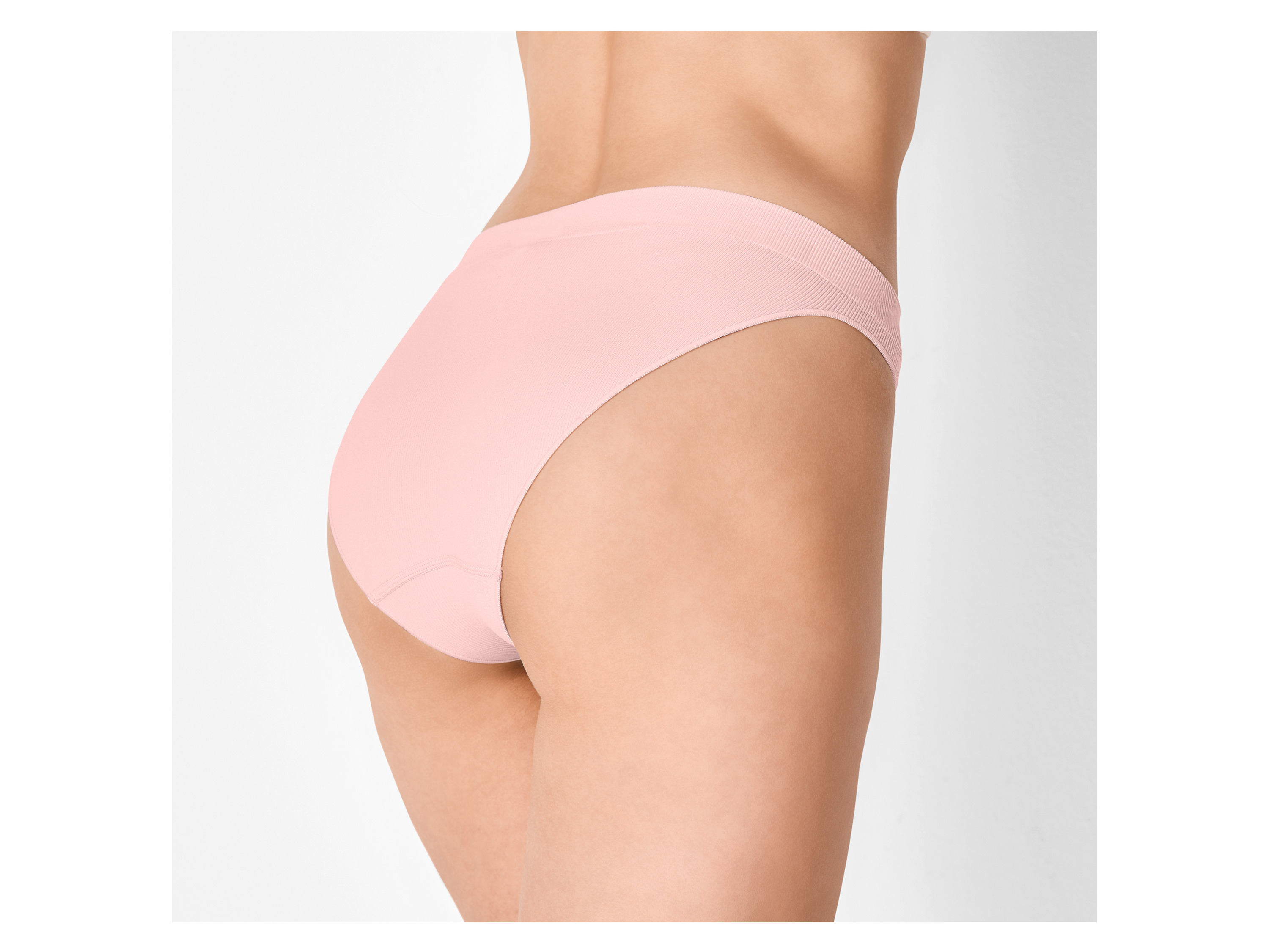 Thumbnail - esmara® Damen Slip Rippe seamless, 3 Stück (Rosa, L(44/46))