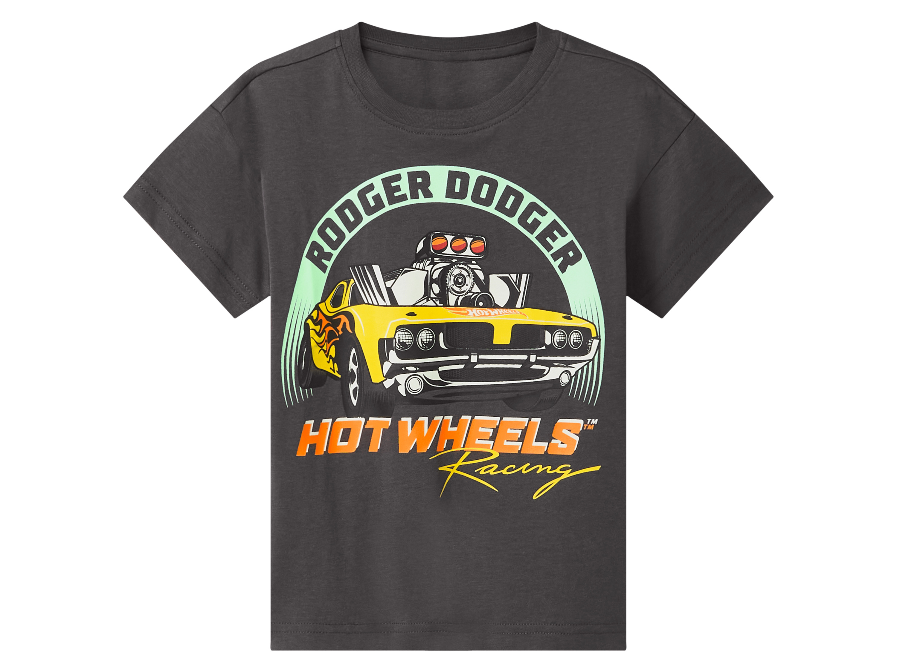 Thumbnail - Kleinkinder T-Shirt, 2er Set (Hot Wheels/weiß/grau, 110/116)