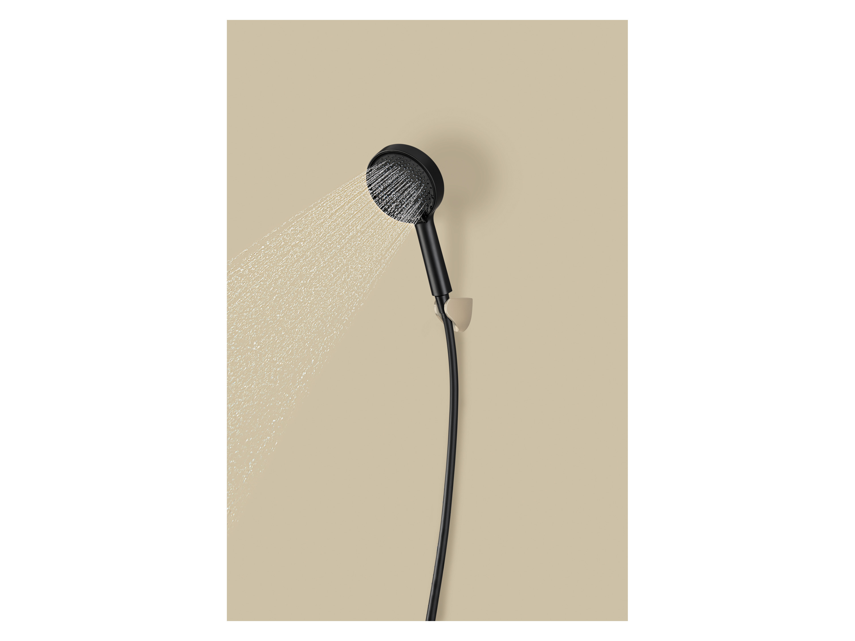 LIVARNO® Handbrause Wassersparend (schwarz satinmatt) – Bild 2 von 4