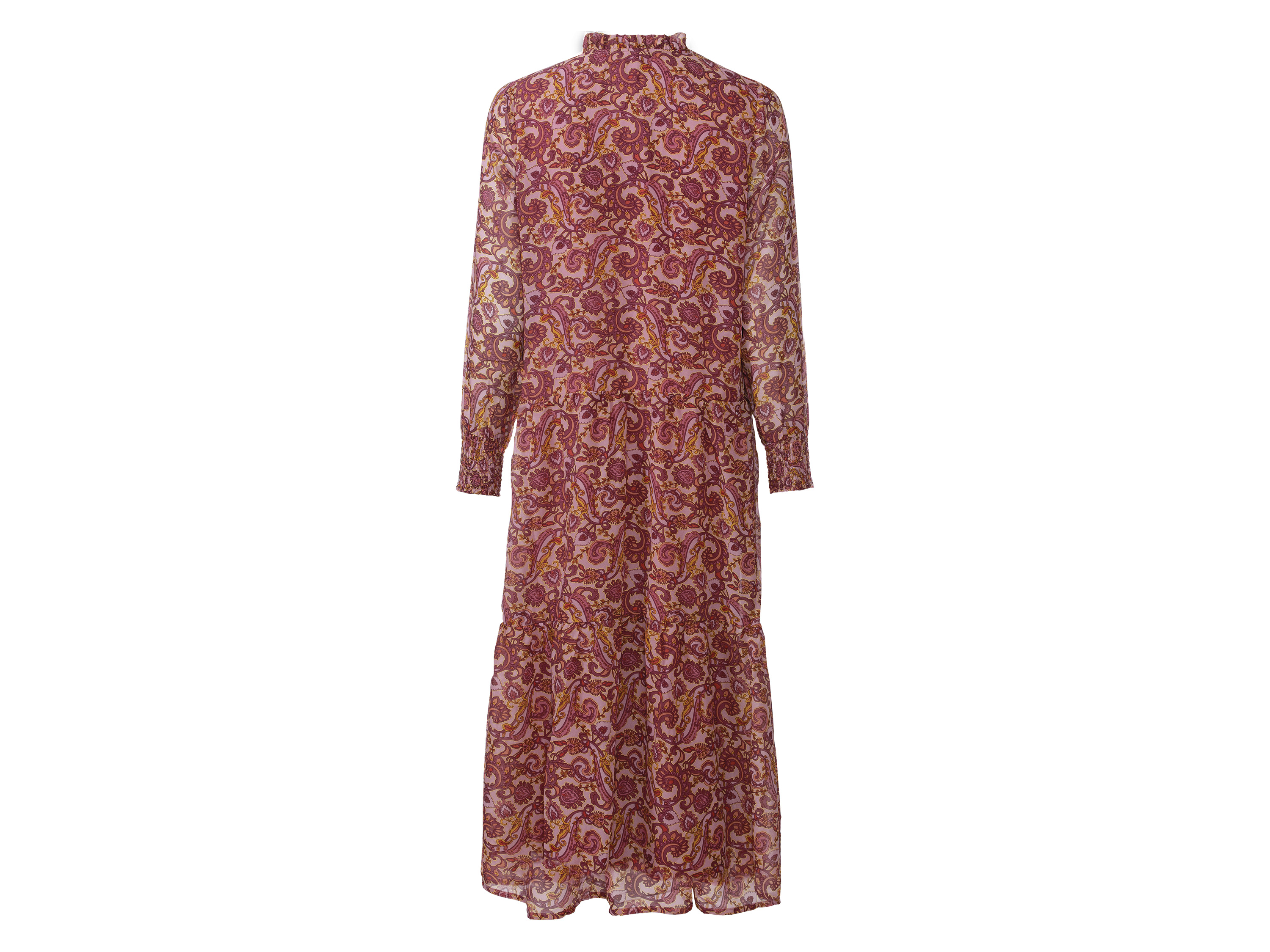 ESMARA® Damen Kleid Maxi (Paisley/beere, 38) – Bild 4 von 4