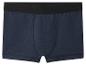 Herren-Boxershorts in Marineblau mit schwarzem Gummibund.