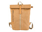 Ein brauner Topmove Rucksack aus papierähnlichem Material.