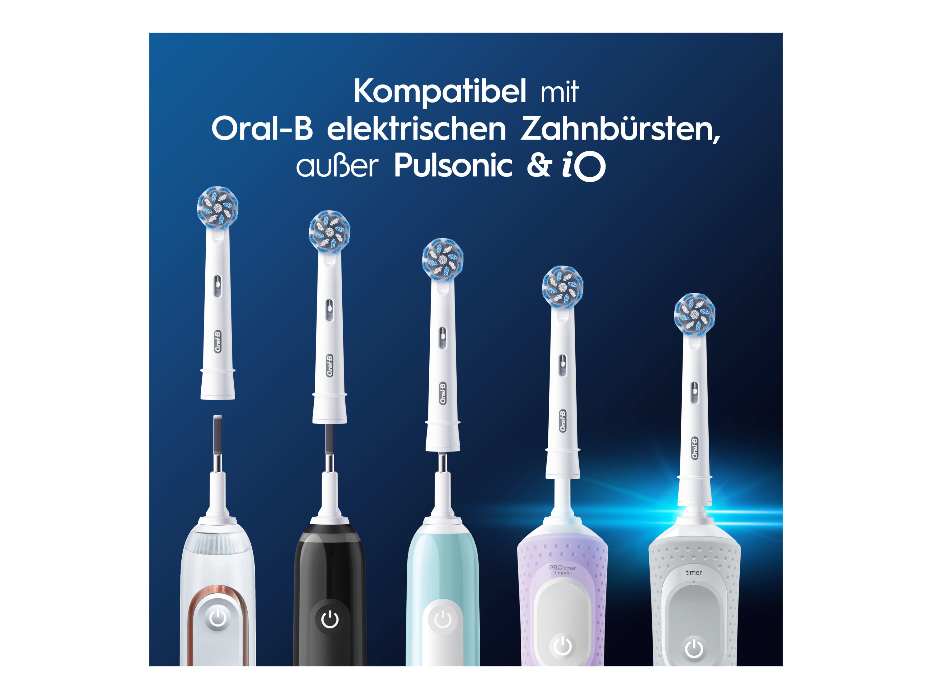 Thumbnail - Oral-B Pro Sensitive Clean Aufsteckbürsten, 4 Stück