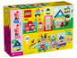 LEGO Classic Set mit verschiedenen farbenfrohen Häusern zum Bauen.