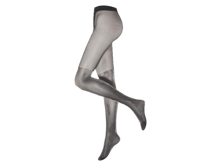 Schwarze Strumpfhosen mit Glitzer