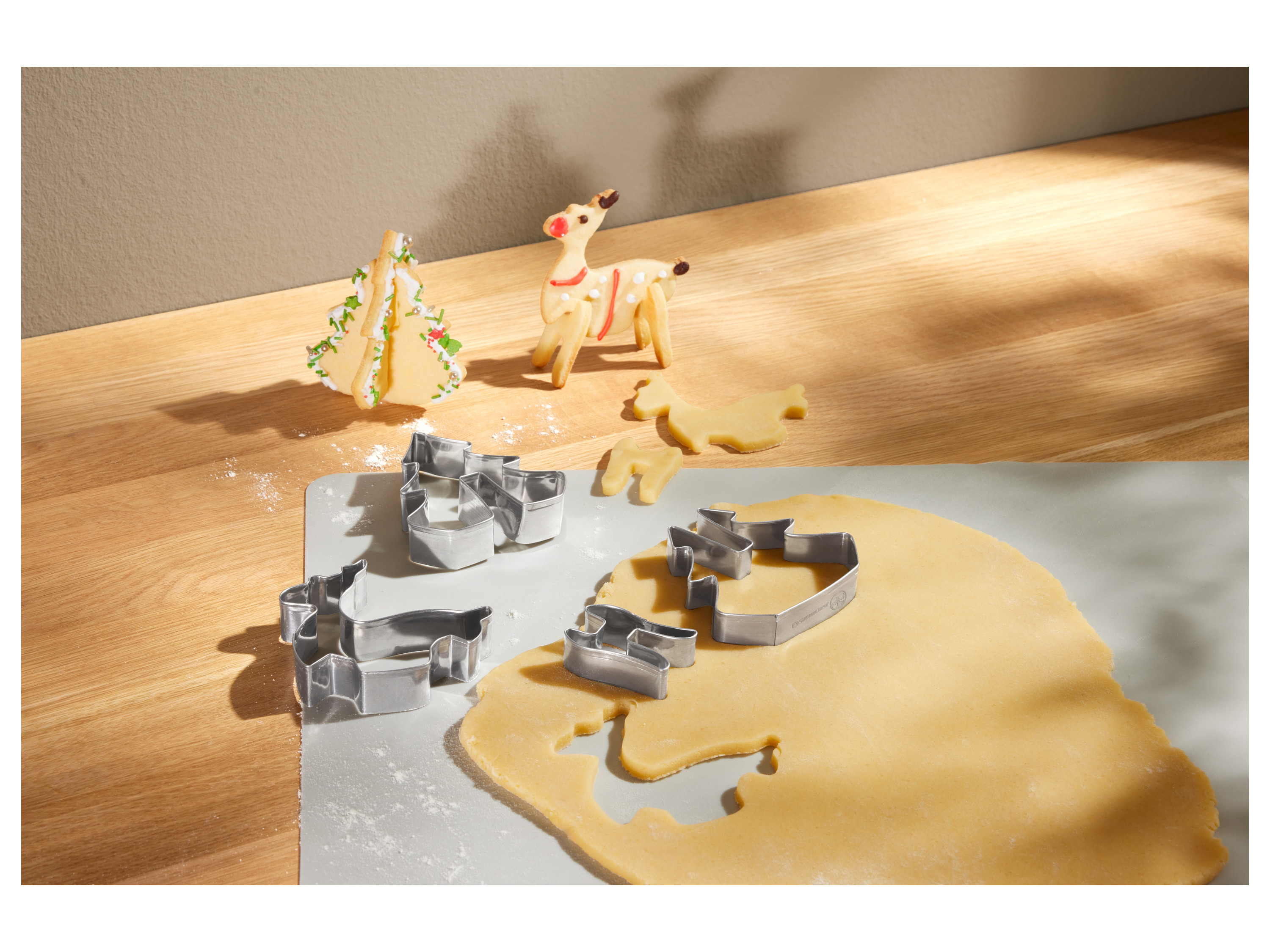 Thumbnail - SILVERCREST® Plätzchenausstecher-Set / Keksstempel-Set / Figuren-Ausstecher-Set / Ausstechformen-Set  (3D Ausstecher)