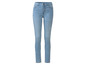 Hellblaue Skinny Jeans für Damen.