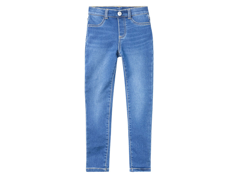 Blaue Skinny Jeans für Mädchen.