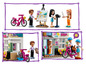 LEGO Friends Kunstschule mit Minifiguren und Fahrrädern.