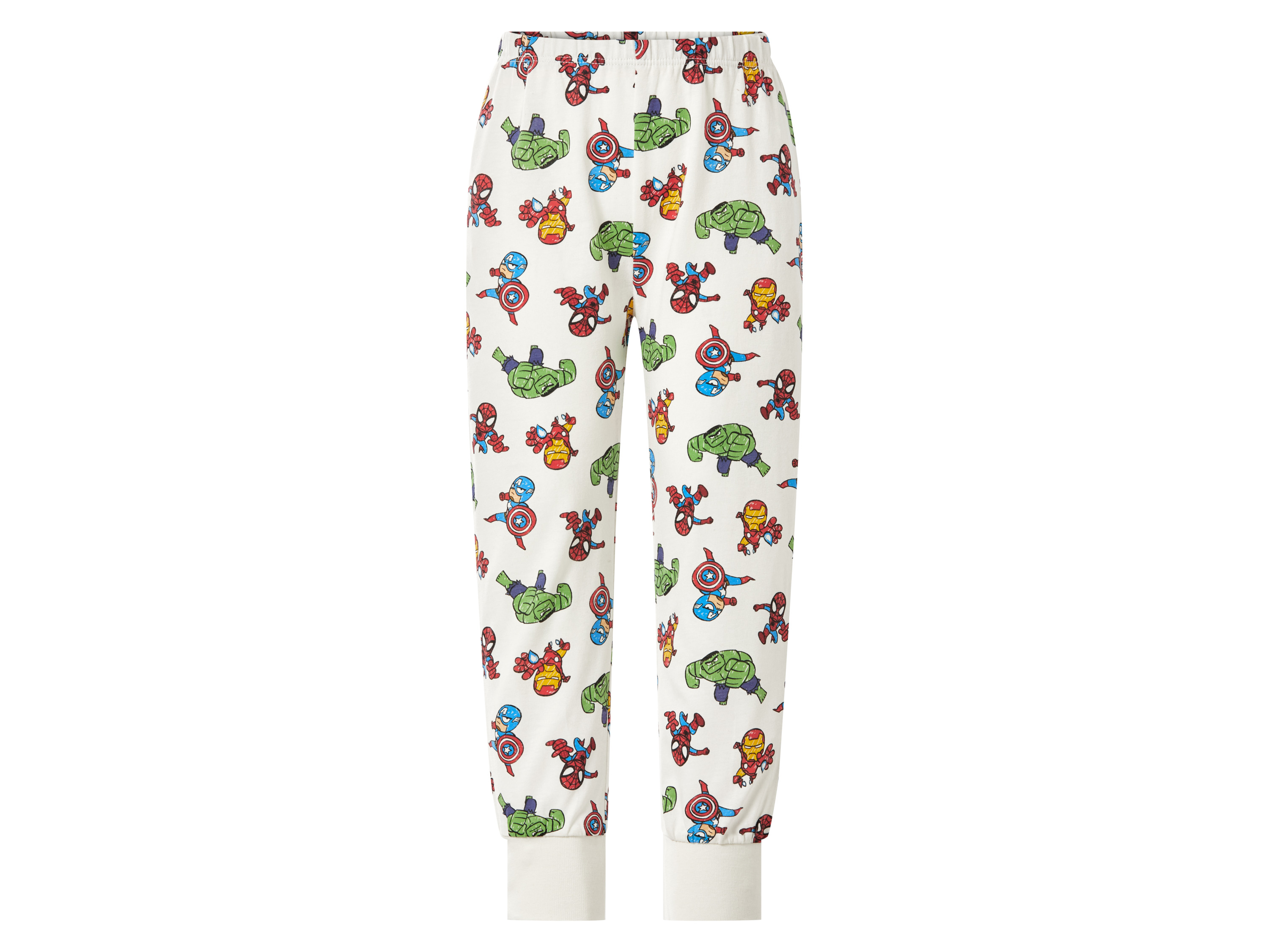 LUPILU® Kinder Pyjama (Grün/Weiß, 98/104) – Bild 4 von 4
