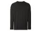 Schwarzes Langarm-T-Shirt.