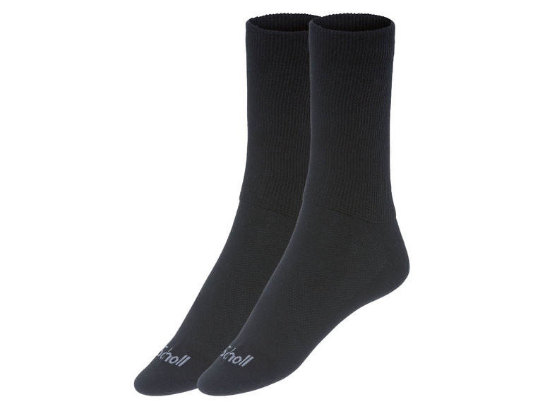 Zwei Paar schwarze Scholl Socken.