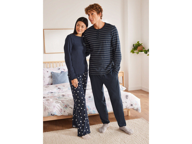 Gehe zu Vollbildansicht: esmara® Damen Pyjama, lang, aus reiner Baumwolle - Bild 10
