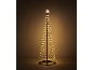 Konischer Weihnachtsbaum mit warmweißen LED-Lichtern und einem Stern als Spitze.