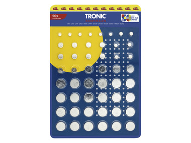Stück LIDL Knopfzellen, XXL 50 | TRONIC® Pack,