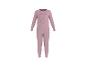 Rosa Langarm-Pyjama mit Teddybär-Aufdruck und dem Text „TEAM BEAR“.