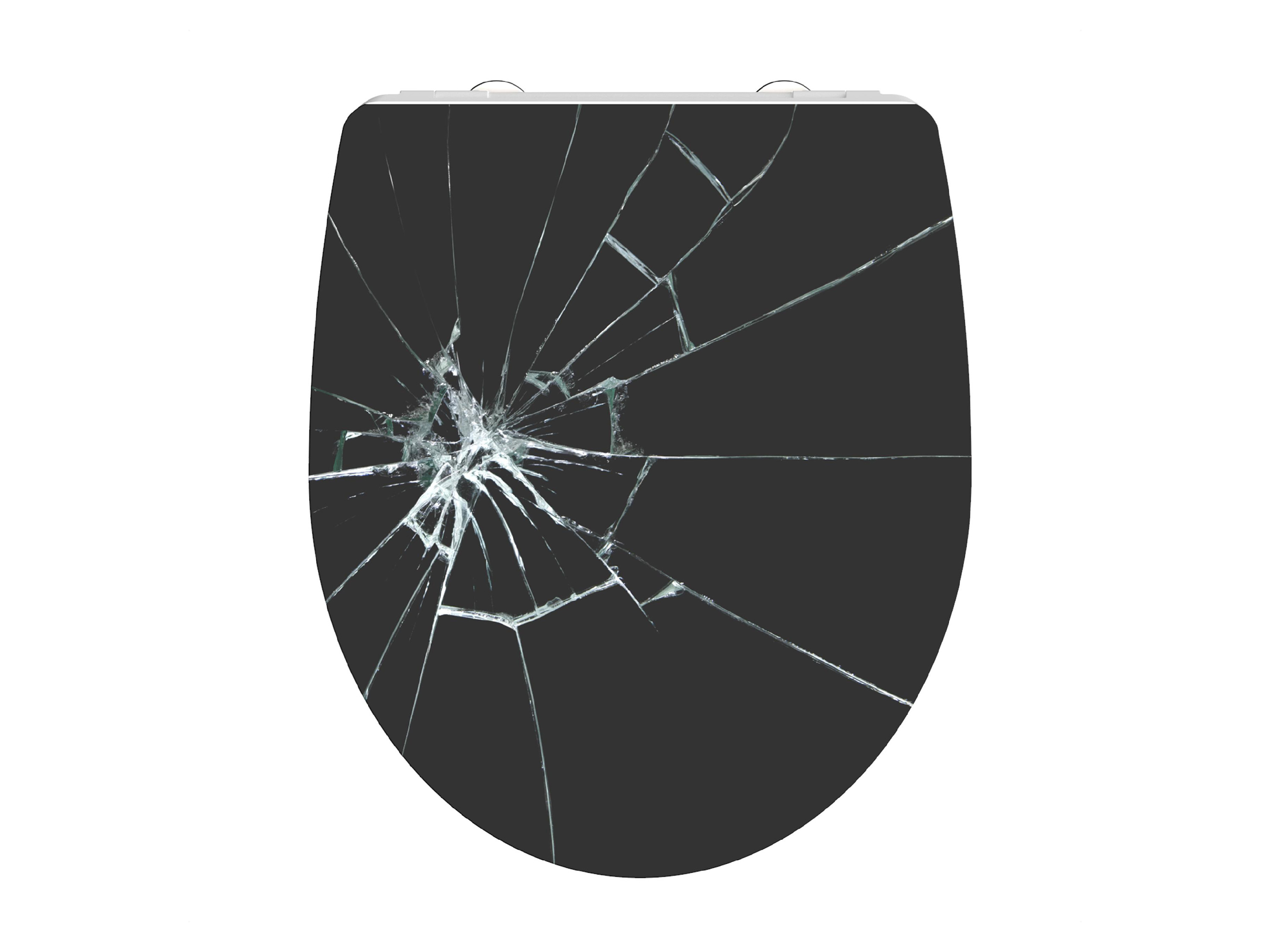 Schütte WC-Sitz High Gloss mit Absenkautomatik und Schnellverschluss (Broken Glass) | 04008431825854