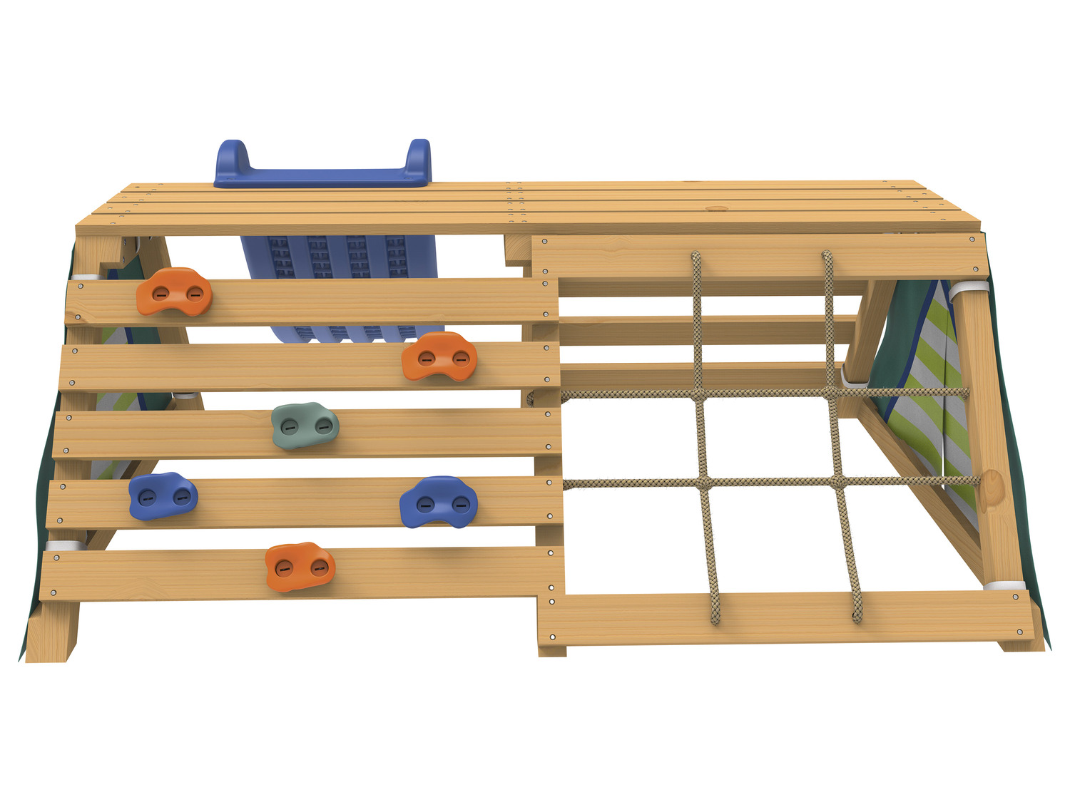 Playtive Tipi, mit Kletter-Netz und Rutsche, aus Echth… | Holzspielzeuge
