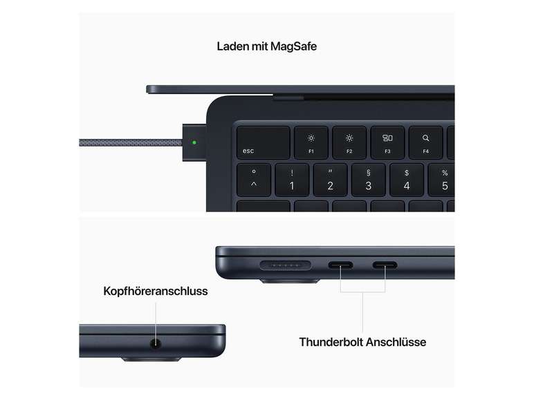 Gehe zu Vollbildansicht: Apple MacBook Air 34.5 cm (13.6") - M2 - 8 GB RAM - 512 GB SSD - Bild 8
