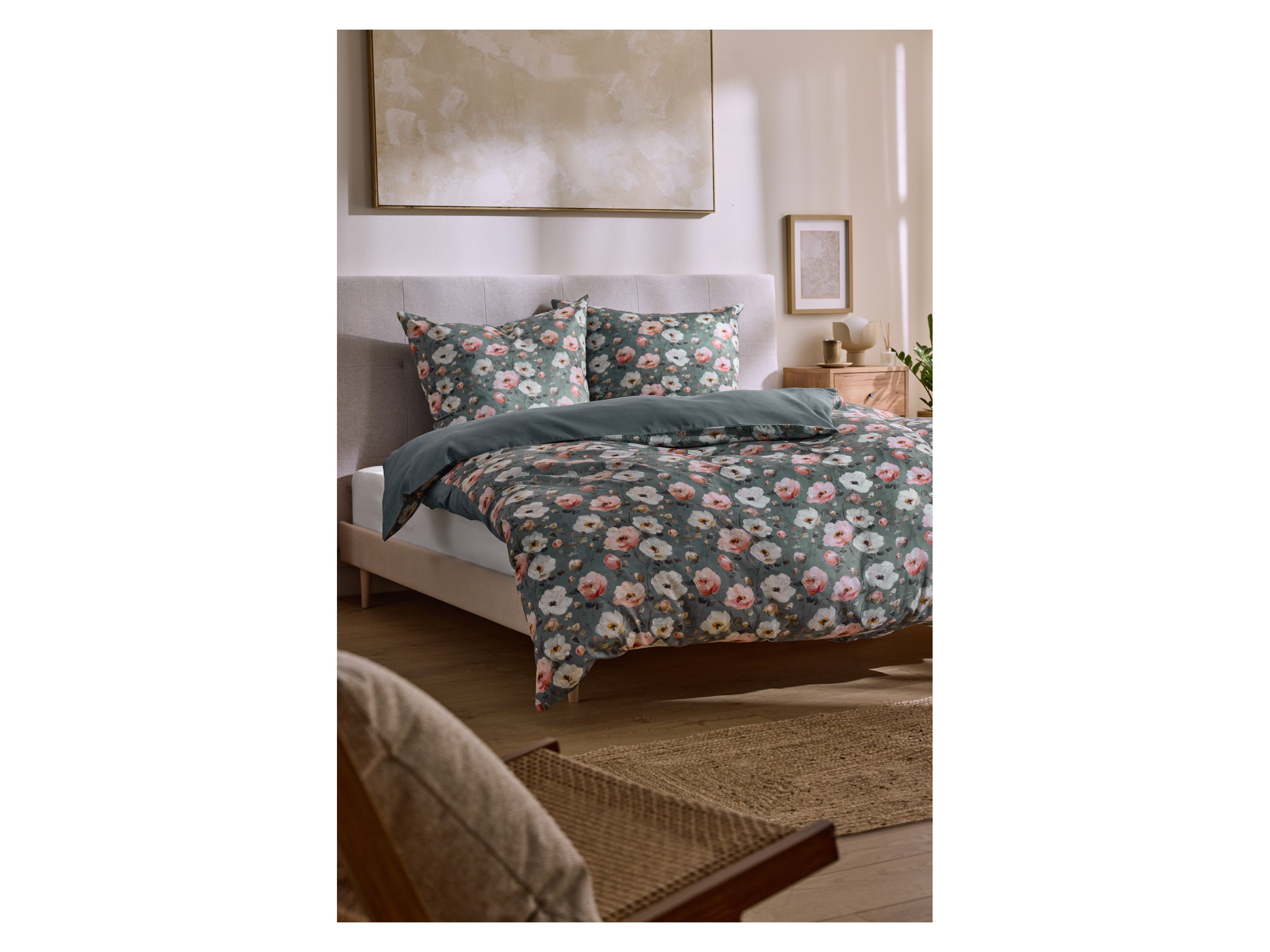 Thumbnail - LIVARNO® Spannbettlaken Satin 140-160x200x27cm (Weiß)