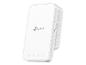 Weißer WLAN-Repeater mit Anzeigeleuchten für Strom, WLAN, 2.4G und 5G.