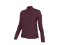 Weinroter Damen-Rollkragenpullover mit langen Ärmeln
