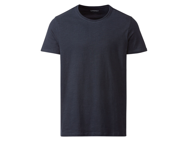 Gehe zu Vollbildansicht: LIVERGY® Herren T-Shirt, körpernah geschnitten, aus reiner Baumwolle - Bild 2