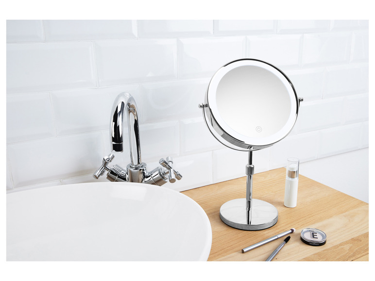 Gehe zu Vollbildansicht: CIEN Beauty Kosmetikspiegel, dimmbarer LED-Lichtrand - Bild 7