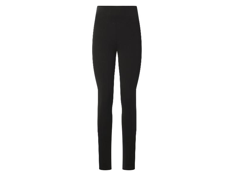 Schwarze Damen-Leggings mit hoher Taille