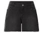 Schwarze Jeans-Shorts mit ausgefranstem Saum