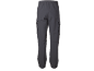 Dunkelgraue Cargohose mit elastischem Bund und Bündchen an den Knöcheln.