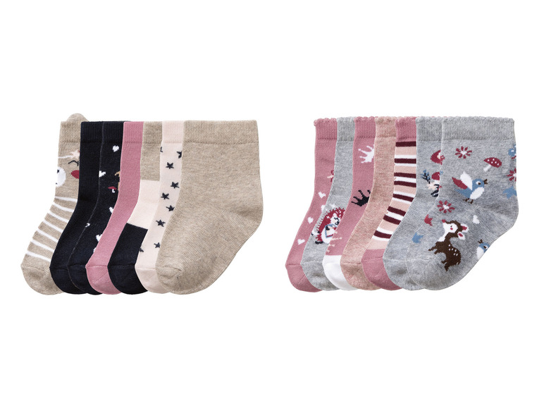 Gehe zu Vollbildansicht: lupilu® Kleinkinder Socken mit Bio-Baumwolle - Bild 1