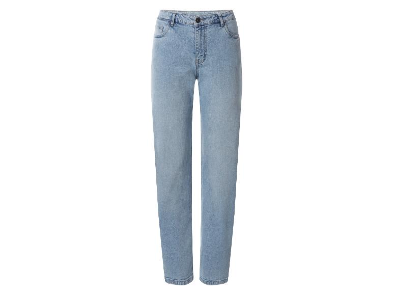 Damen Jeans, Straight Fit, hohe Leibhöhe