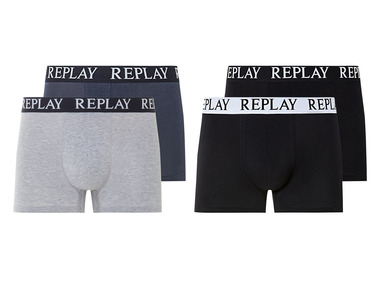 REPLAY - Herren Boxershorts, 2 Stück, aus Baumwollstretch