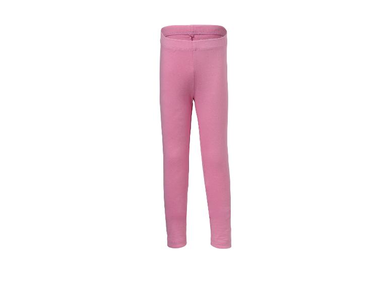 Einfarbige rosa Mädchen-Leggings