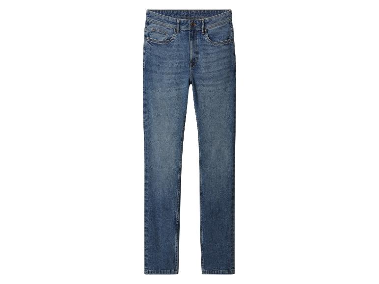 Blaue Straight-Leg Jeans