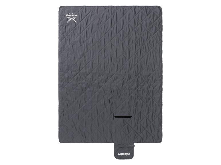 Graue gesteppte Sansibar Sylt Decke.