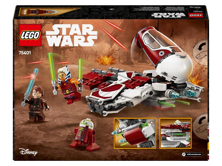 LEGO Star Wars Set 75401 mit Ahsoka Tanos AAT, Anakin Skywalker und R7-A7.