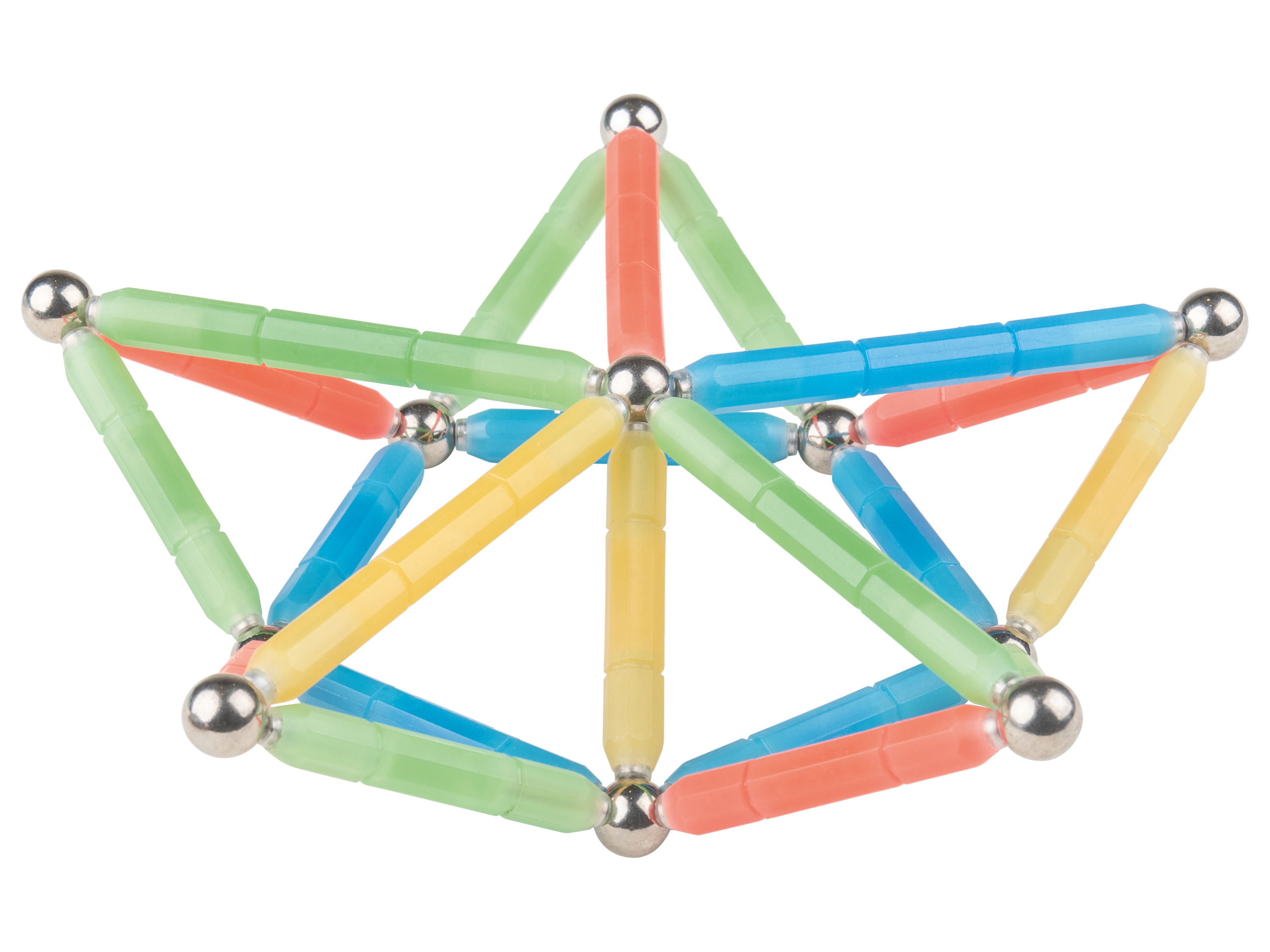 Thumbnail - lupilu® Magnetbausatz Leuchtend, 56-teilig / Magnetbausatz Bunt, 60-teilig (leuchtend)