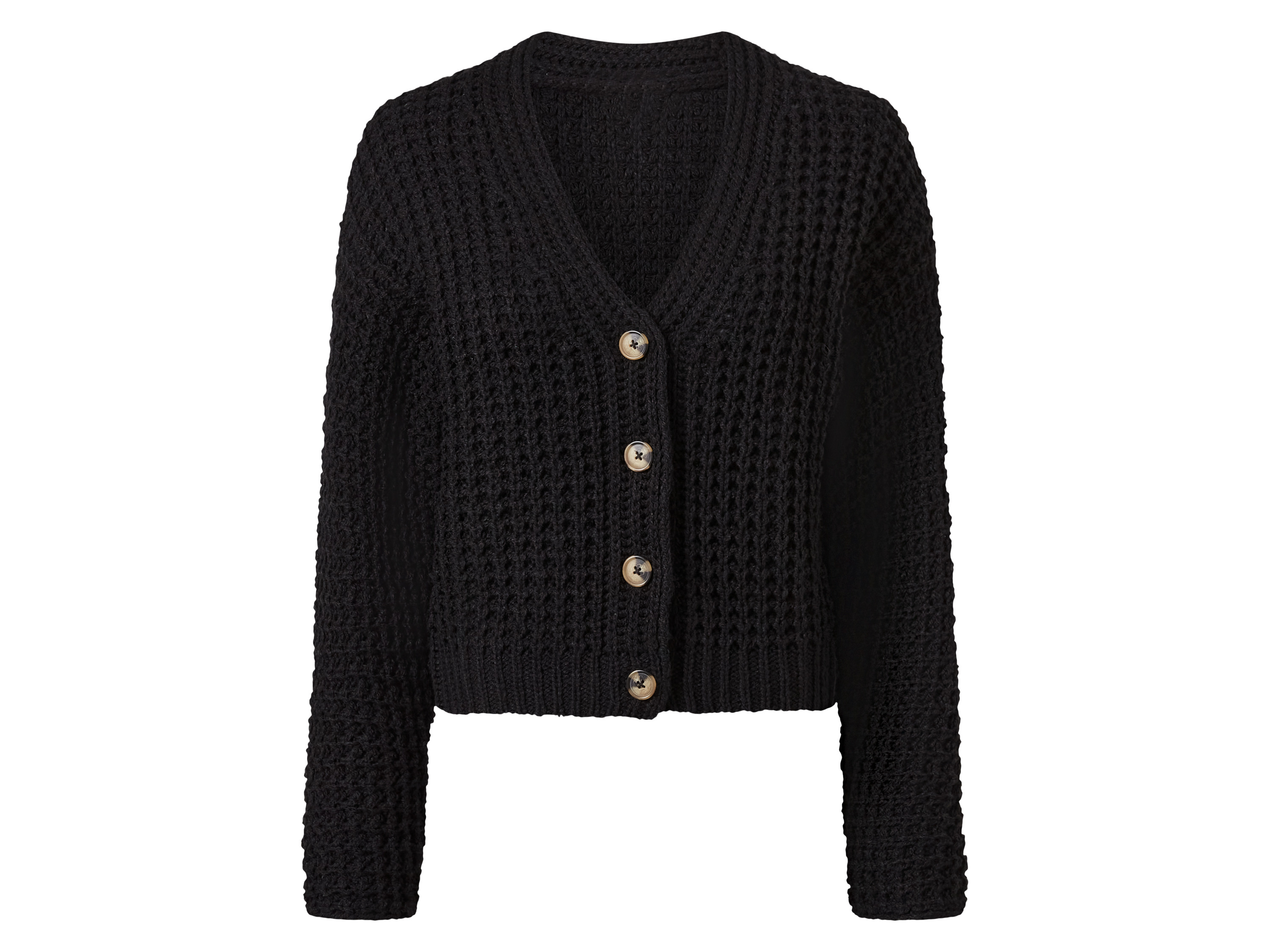 ESMARA® Damen Cardigan (schwarz, S(36/38))