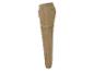 Beige Cargohose mit elastischem Bund.