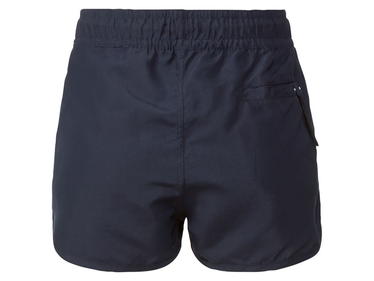Dunkelblaue Badehose mit Kordelzug.