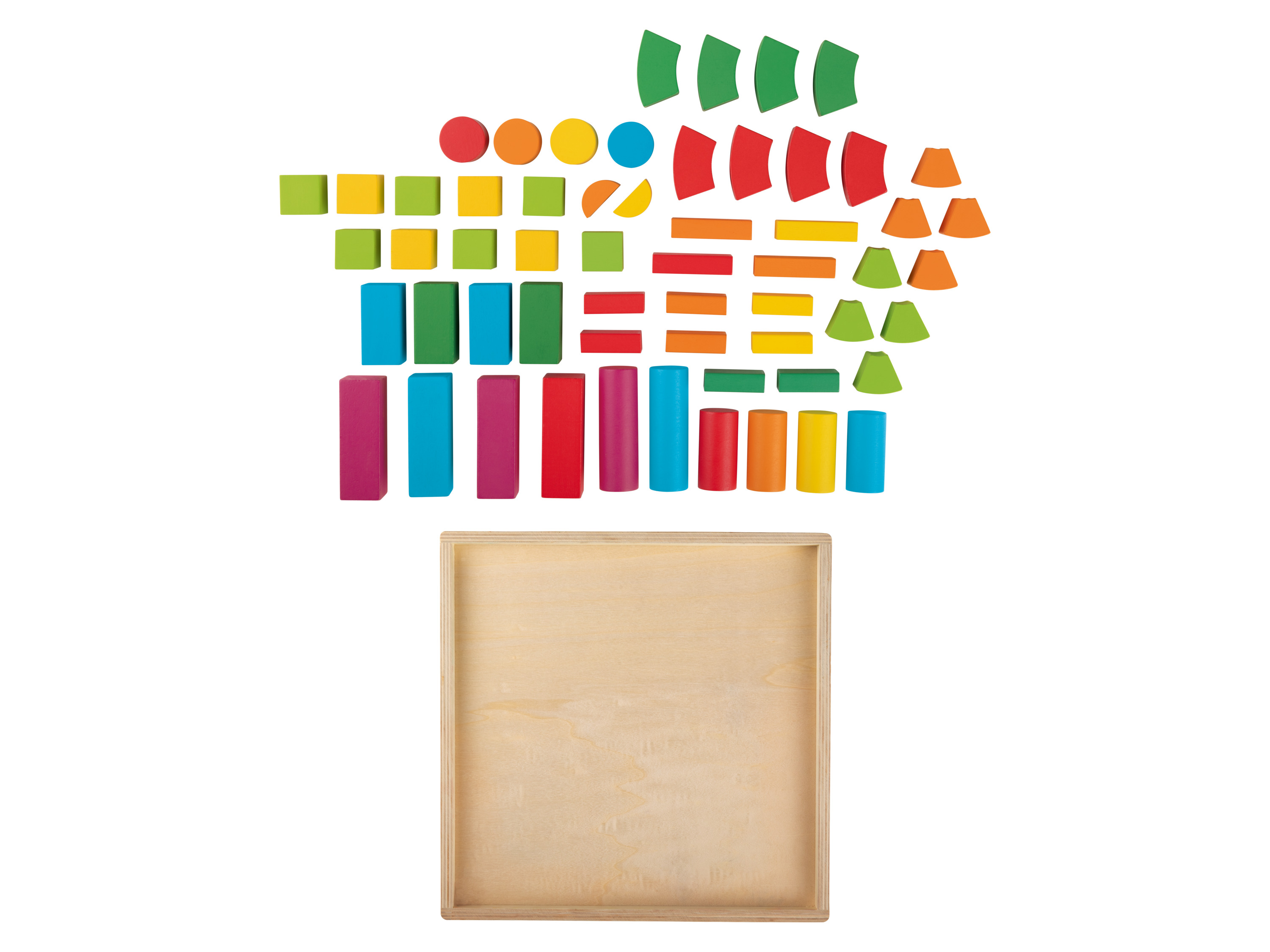 Thumbnail - Playtive Holz Regenbogen Montessori (Regenbogen-Stapelblöcke)