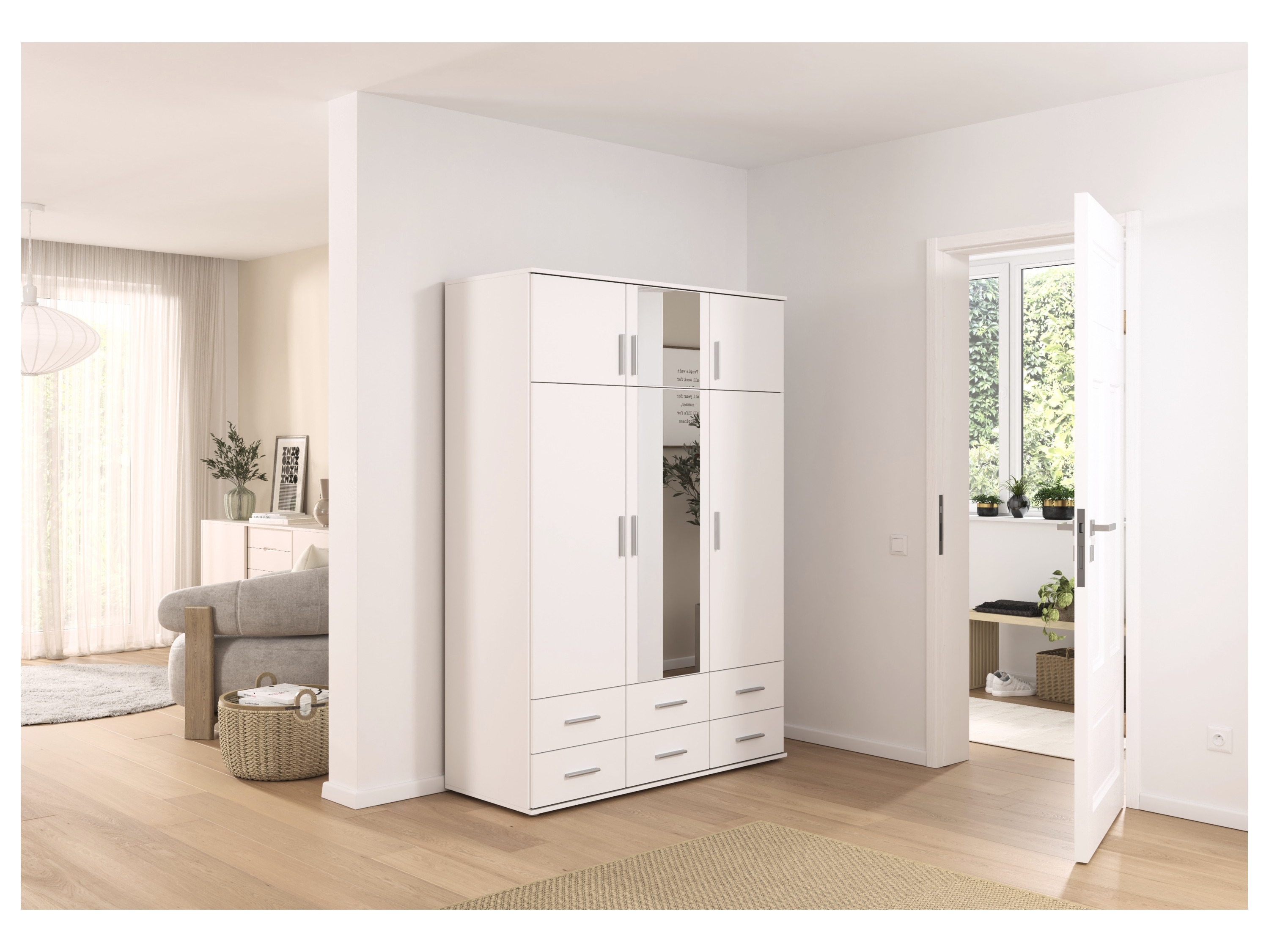 RAUCH BLUE Drehtürenschrank Kemi (mit Spiegel 6-trg.) – Bild 2 von 4
