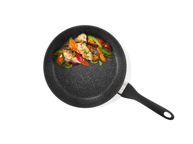 Gehe zu Vollbildansicht: ERNESTO® Aluminium-Pfanne / -Wok, 28 cm, in Granitoptik - Bild 4